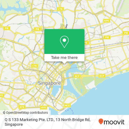 Q S 133 Marketing Pte. LTD., 13 North Bridge Rd map