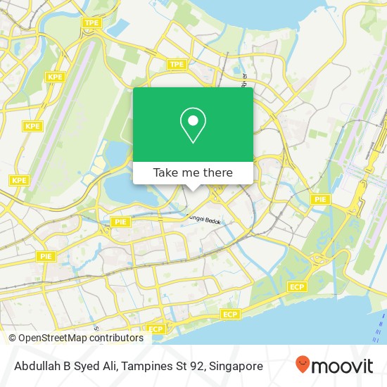 Abdullah B Syed Ali, Tampines St 92 map