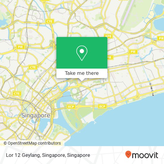 Lor 12 Geylang, Singapore map