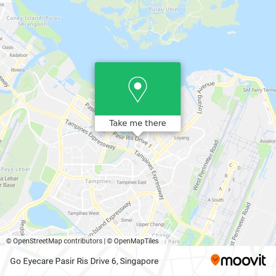 Go Eyecare Pasir Ris Drive 6 map