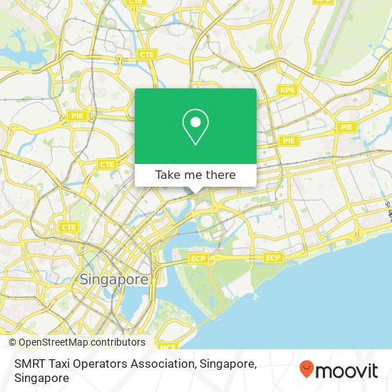 SMRT Taxi Operators Association, Singapore map