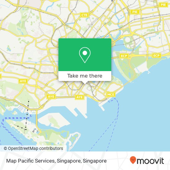 Map Pacific Services, Singapore map