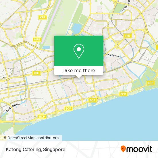 Katong Catering map