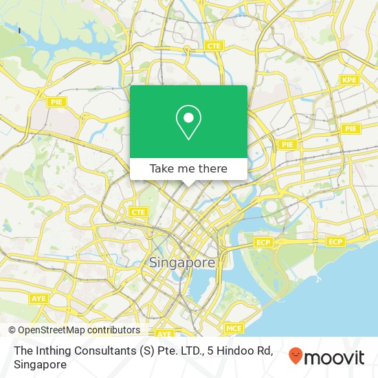 The Inthing Consultants (S) Pte. LTD., 5 Hindoo Rd地图