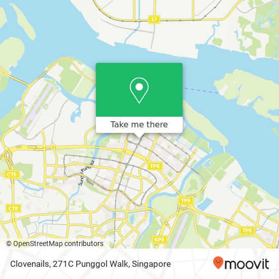 Clovenails, 271C Punggol Walk地图