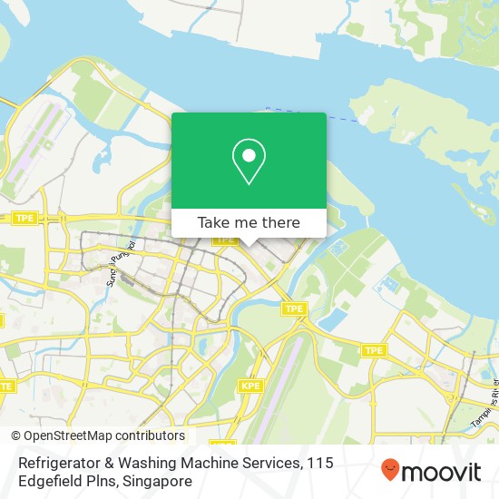 Refrigerator & Washing Machine Services, 115 Edgefield Plns map