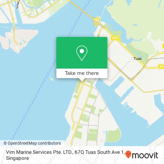 Vim Marine Services Pte. LTD., 67Q Tuas South Ave 1 map