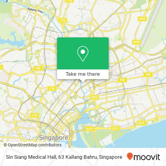 Sin Siang Medical Hall, 63 Kallang Bahru地图