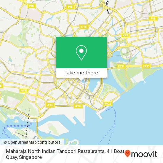 Maharaja North Indian Tandoori Restaurants, 41 Boat Quay地图