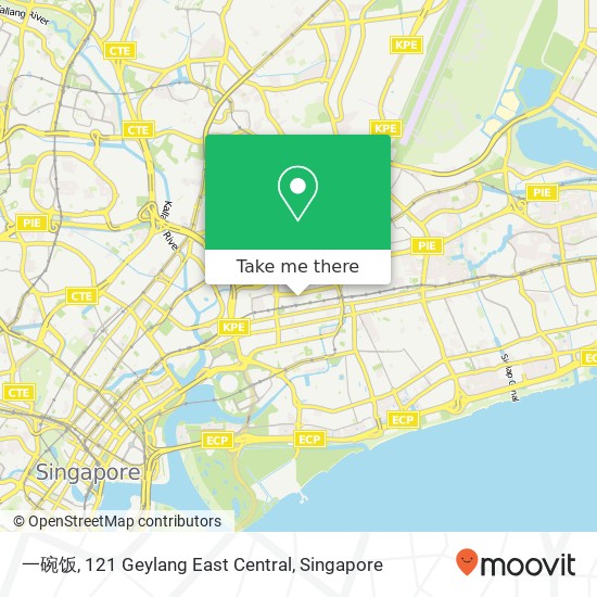 一碗饭, 121 Geylang East Central map