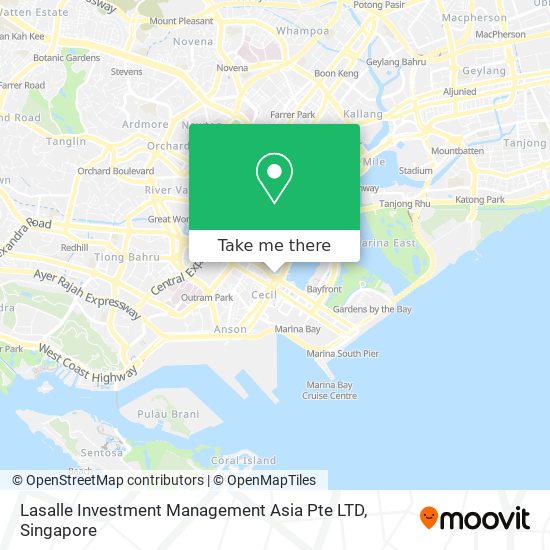 Lasalle Investment Management Asia Pte LTD map