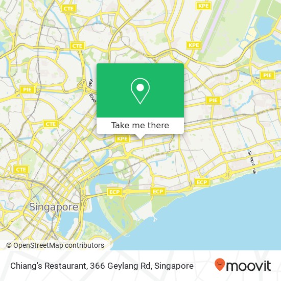 Chiang's Restaurant, 366 Geylang Rd map