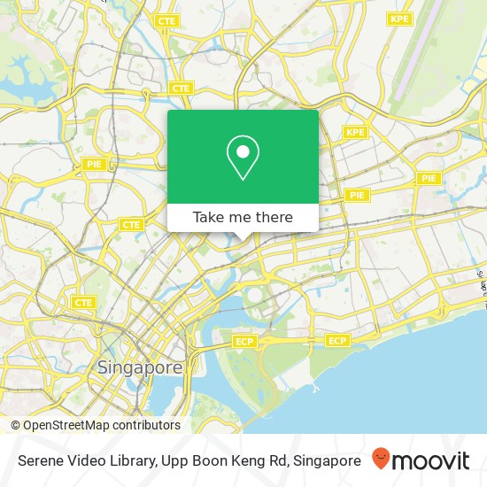 Serene Video Library, Upp Boon Keng Rd map