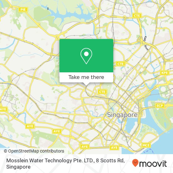 Mosslein Water Technology Pte. LTD., 8 Scotts Rd地图