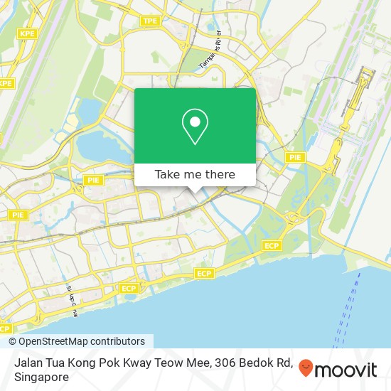 Jalan Tua Kong Pok Kway Teow Mee, 306 Bedok Rd map