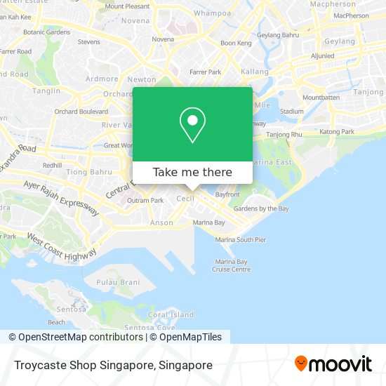 Troycaste Shop Singapore map