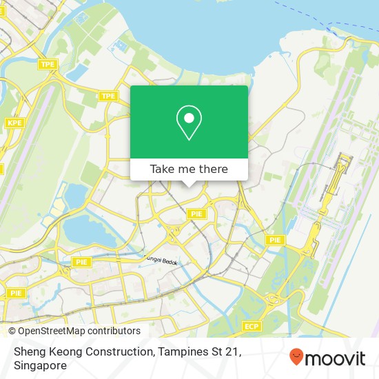 Sheng Keong Construction, Tampines St 21 map