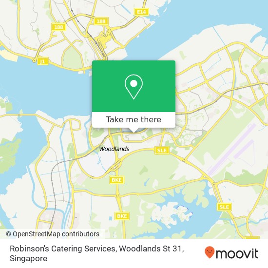 Robinson's Catering Services, Woodlands St 31 map