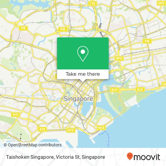 Taishoken Singapore, Victoria St map