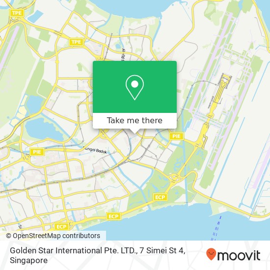 Golden Star International Pte. LTD., 7 Simei St 4 map