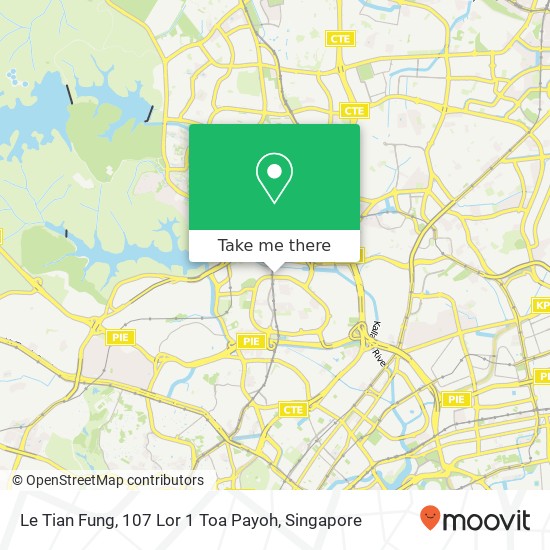 Le Tian Fung, 107 Lor 1 Toa Payoh map