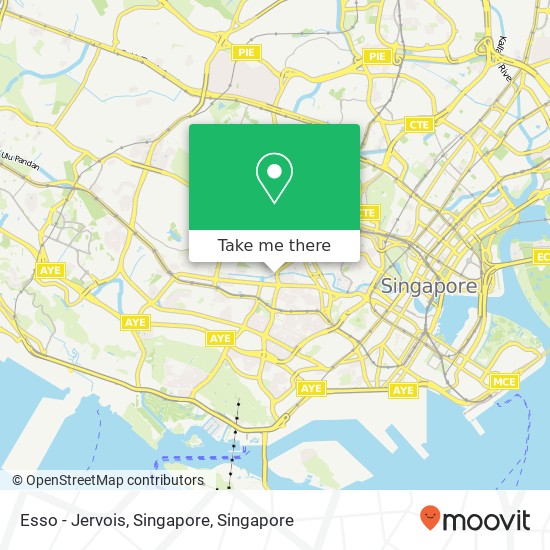 Esso - Jervois, Singapore map