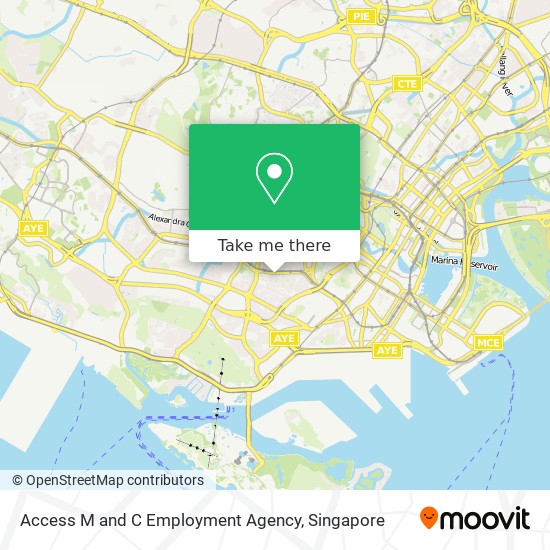 Access M and C Employment Agency map