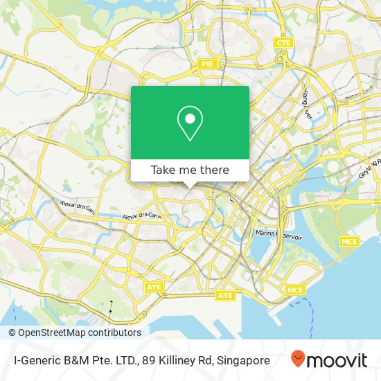 I-Generic B&M Pte. LTD., 89 Killiney Rd map