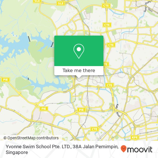 Yvonne Swim School Pte. LTD., 38A Jalan Pemimpin map