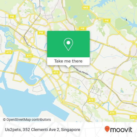 Us2pets, 352 Clementi Ave 2 map