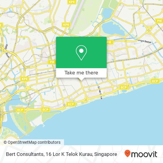 Bert Consultants, 16 Lor K Telok Kurau地图