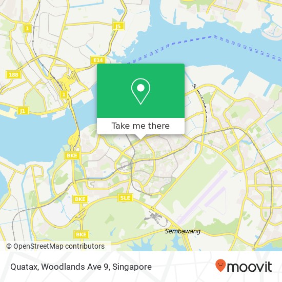 Quatax, Woodlands Ave 9 map