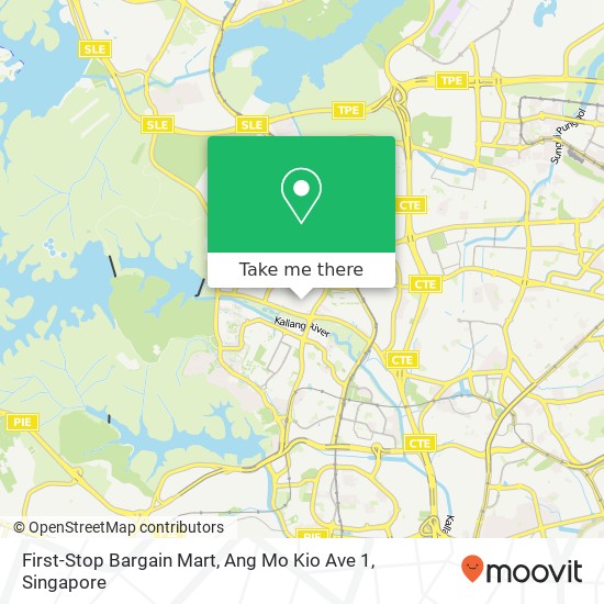 First-Stop Bargain Mart, Ang Mo Kio Ave 1 map