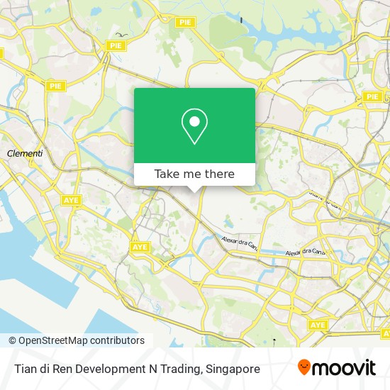 Tian di Ren Development N Trading map