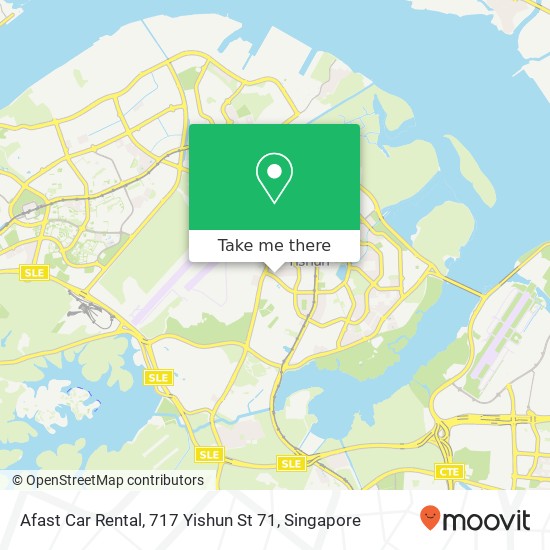 Afast Car Rental, 717 Yishun St 71地图