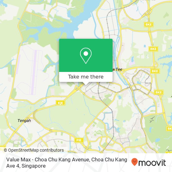 Value Max - Choa Chu Kang Avenue, Choa Chu Kang Ave 4 map