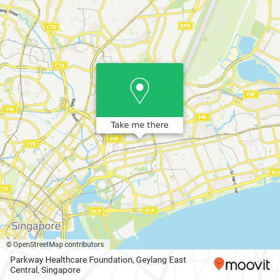 Parkway Healthcare Foundation, Geylang East Central地图