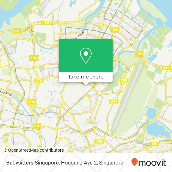 Babysitters Singapore, Hougang Ave 2 map
