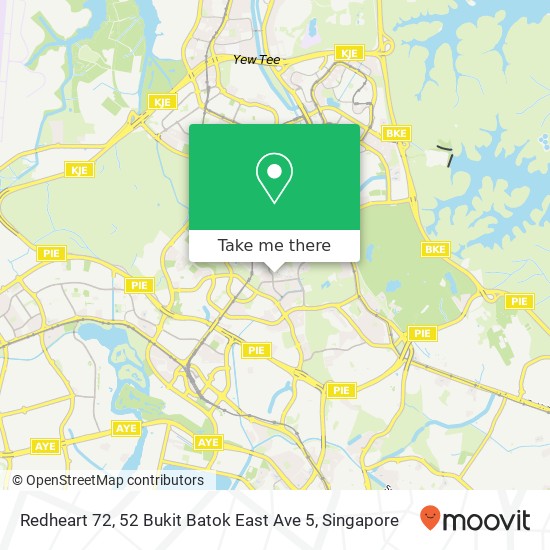 Redheart 72, 52 Bukit Batok East Ave 5 map