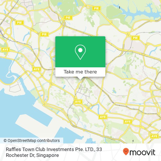 Raffles Town Club Investments Pte. LTD., 33 Rochester Dr map