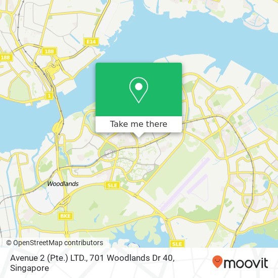 Avenue 2 (Pte.) LTD., 701 Woodlands Dr 40地图