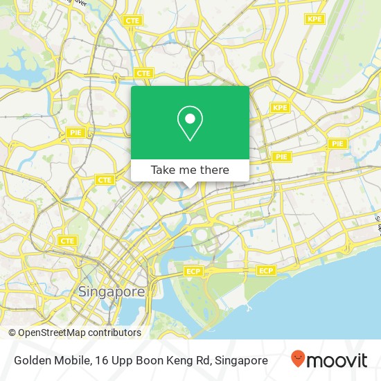 Golden Mobile, 16 Upp Boon Keng Rd地图