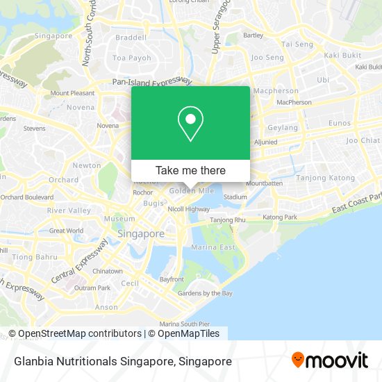 Glanbia Nutritionals Singapore map