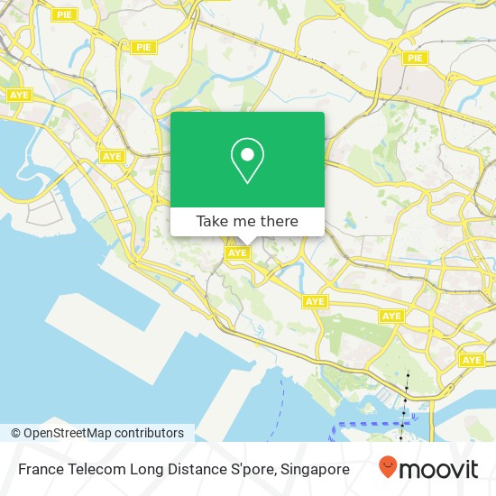 France Telecom Long Distance S'pore map