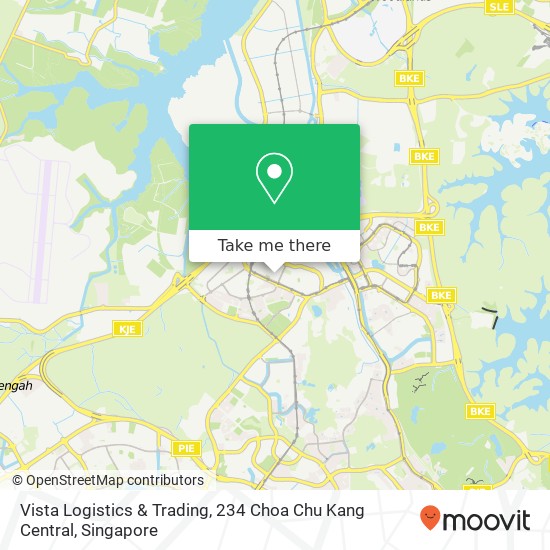 Vista Logistics & Trading, 234 Choa Chu Kang Central map