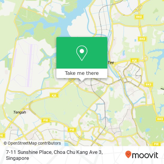 7-11 Sunshine Place, Choa Chu Kang Ave 3地图