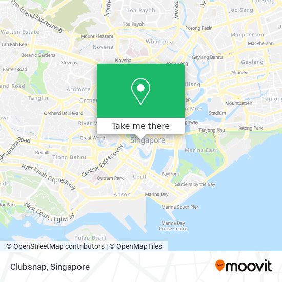 Clubsnap map