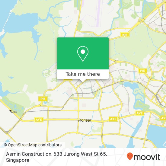 Asmin Construction, 633 Jurong West St 65地图