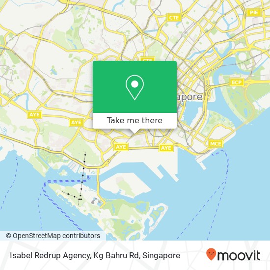 Isabel Redrup Agency, Kg Bahru Rd map