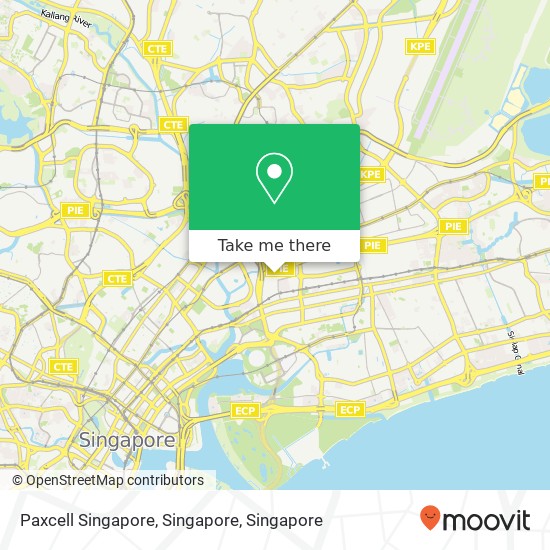 Paxcell Singapore, Singapore map